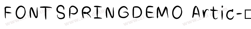 FONTSPRINGDEMO Artic字体转换